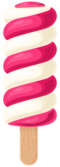 White Pink Ice Cream Stick PNG Clip Art - Best WEB Clipart