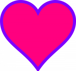 Magenta & Purple Heart Clip Art at Clker.com - vector clip art ...