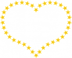 Heart Outline Stars transparent PNG - StickPNG