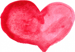 10 Red Watercolor Heart (PNG Transparent) | OnlyGFX.com