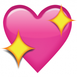 Download Sparkling Pink Heart Emoji Icon | Emoji Island
