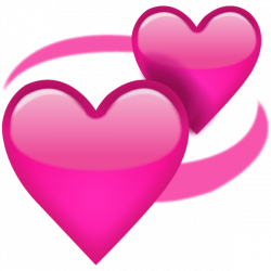 Download Revolving Pink Hearts Emoji Icon | Emoji Island