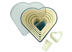 Amazon.com: Heat-Resistant Cutters, Fluted Heart Shape, 7 ...