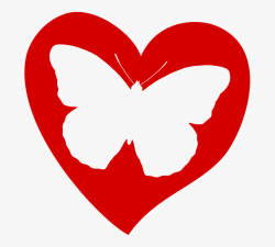 Butterfly Heart - Butterfly In Heart, Cliparts & Cartoons ...