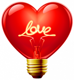 Love Heart Bulb PNG Clipart | Love / Words | Pinterest | Bulbs, Clip ...