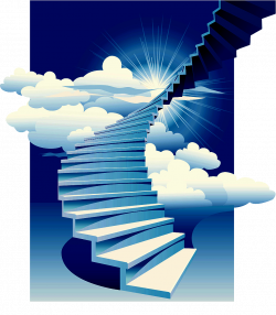 Stairs Stairway to Heaven Building Clip art - Decorative ...