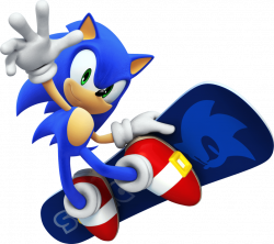 Sonic Hedgehog Surf transparent PNG - StickPNG