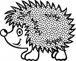 Hedgehog PNG Black And White Transparent Hedgehog Black And White ...