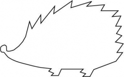 Hedgehog Outline | K Literacy | Hedgehog drawing, Hedgehog ...