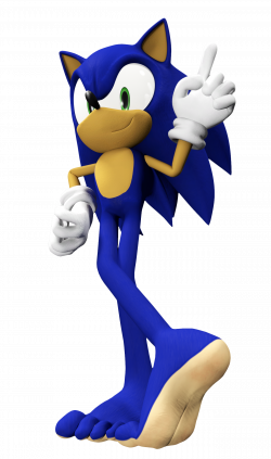 3D] Sonic the (barefoot) Hedgehog by FeetyMcFoot on DeviantArt