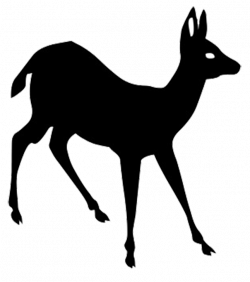 silhouette clipart of young deer | adam | Pinterest | Animal ...