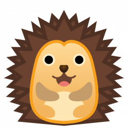 Hedgehog Icon | Noto Emoji Animals Nature Iconset | Google
