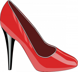 Red High Heeled Shoe Clip Art at Clker.com - vector clip art online ...