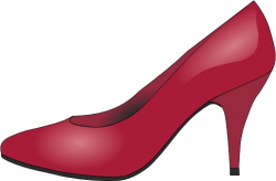 High Heels Red Shoe clip art Free vector in Open office ...
