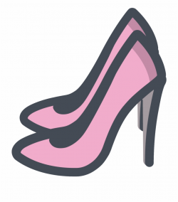 Women Shoes Clipart Pink Shoe - Female Shoes Icon Png ...