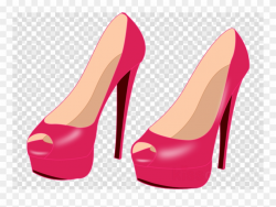 Download Pink High Heels Clip Art Clipart High-heeled - Png ...