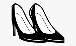 Women Shoes Clipart Lady Shoe - Shoe Clipart Black And White ...