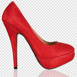 Heel Shoe, red high heels transparent background PNG clipart ...