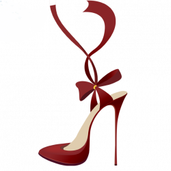 High-heeled footwear Shoe Canvas Stiletto heel Art - Red high heels ...