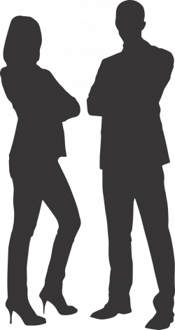 Silhouette Man and Woman on Heels transparent PNG - StickPNG