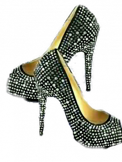 stilettos heels rhinestones bling clipart...