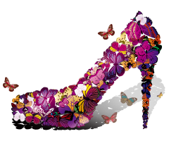 High-heeled footwear Court shoe Stiletto heel - Butterfly heels 1000 ...