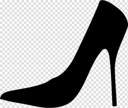 Black high heel shoe illustration, Shoe High-heeled footwear ...