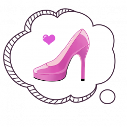 Chanel Perfume Coco Cartoon - Pink simple high heels decorative ...