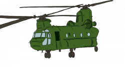 Clipart - Chinook Helicopter 1
