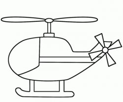 Simple Helicopter coloring page | Free Printable Coloring Pages