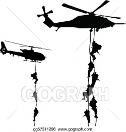 Vector Stock - Helicopter landing. Clipart Illustration ...