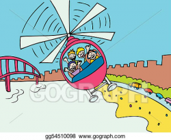Vector Art - Helicopter ride. EPS clipart gg54510098 - GoGraph