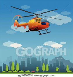 Clip Art Vector - Rescue helicopter. Stock EPS gg102360331 ...