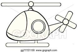 Vector Clipart - Helicopter. Vector Illustration gg77721159 ...
