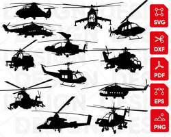 Helicopter svg Bundle, airplane svg, helicopter clipart ...