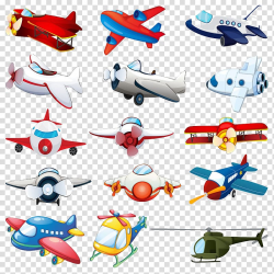 Assorted aircraft cartoon , Airplane Fixed-wing aircraft ...