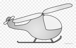 Helicopter Transportation Free Black White Clipart ...