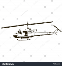 vector graphic drawing of helicopter, clip art, monogram ...