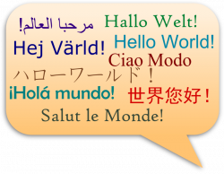 Clipart - Hello, World In Several Languages