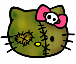 Hello Kitty Cute Zombie | Just a cute Hello Kitty Zombie drawing I ...