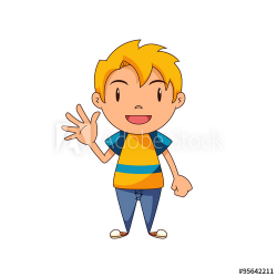 Kid hello gesture - Buy this stock vector and explore ...