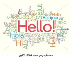 Vector Stock - Hello word cloud in different languages ...