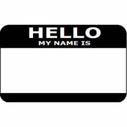 Hello my Name is Clip Art (27+)
