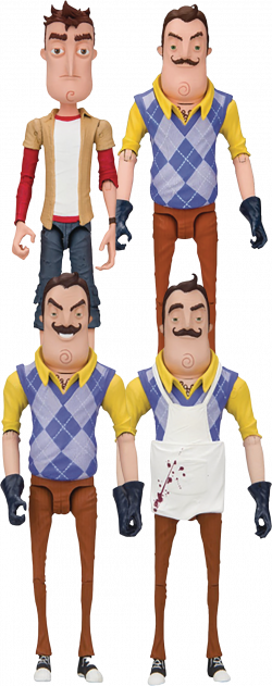 Hello Neighbor | Series 1 5” Action Figure Assortment (Set of 4) by ...