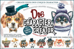 Watercolor Dog Animal Clipart ~ Illustrations ~ Creative Market