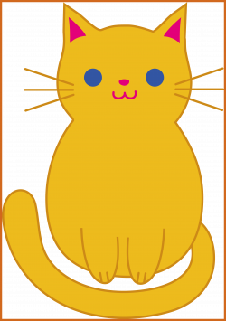 Cute Cat Wallpaper Clipart - Vector And Clip Art Inspiration •