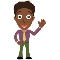 African Man Says Hello clipart, cliparts of African Man Says ...