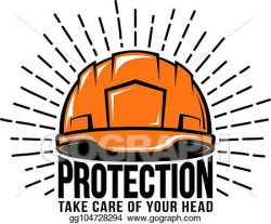 EPS Illustration - Builder helmet logo. Vector Clipart ...