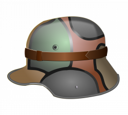 Clipart - M1916 German WW1 Camo Helmet