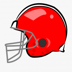 Football Helmet Clipart - Plain Red Football Helmet #76008 ...